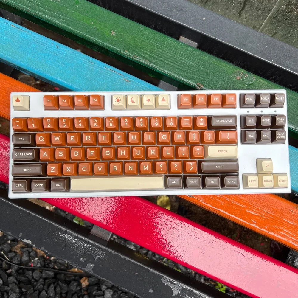 New Arrival Rich Coffee SA profile Double shot keycaps ABS  GMK theme Daye