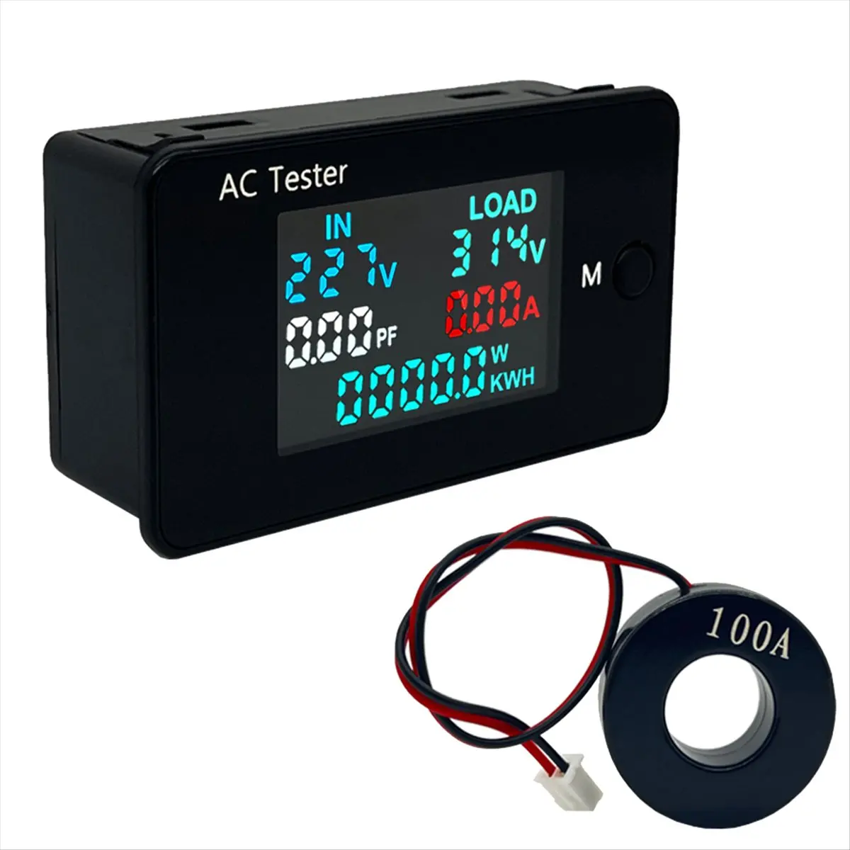 MALL KWS-AC305 Wattmeter Power Meter Dual Voltmeter AC 0-500V Voltage 0-50KW Power Analyzers