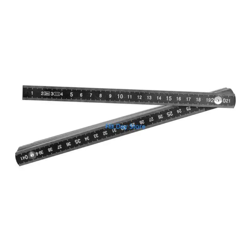 F92C 콤팩트 2m 접이식 측정 도구 접이식 폴딩 통치자 튼튼한 금속 리벳이 전문 및 DIY 프로젝트에 이상적입니다.