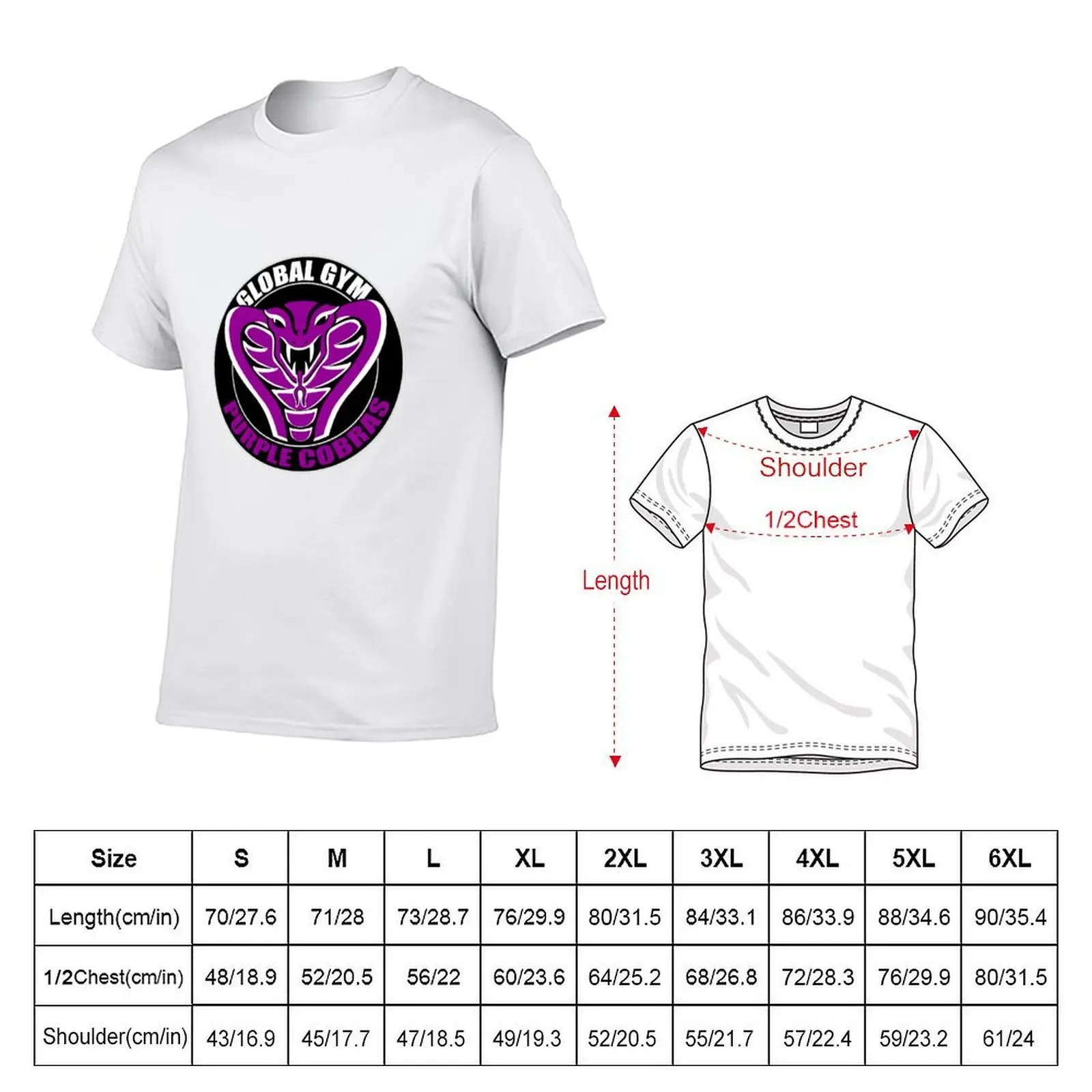 Purple Cobras T-Shirt t shirts for man graphic tees t shirt man cotton T-Shirt