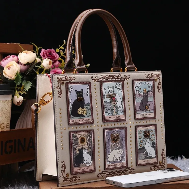 

Handbag New Arrival ElvenCat Premium Luxury Embroidered Large Capacity Single Shoulder Crossbody Tote Bag