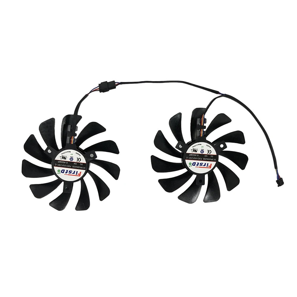 2 Stks/set, FDC10U12S9-C,95Mm Diameter, Gpu Koeler, Videokaarten Ventilator, Voor Powercolor Axrx 5700 Rx5700 8Gb, Vga Kaart Koeling