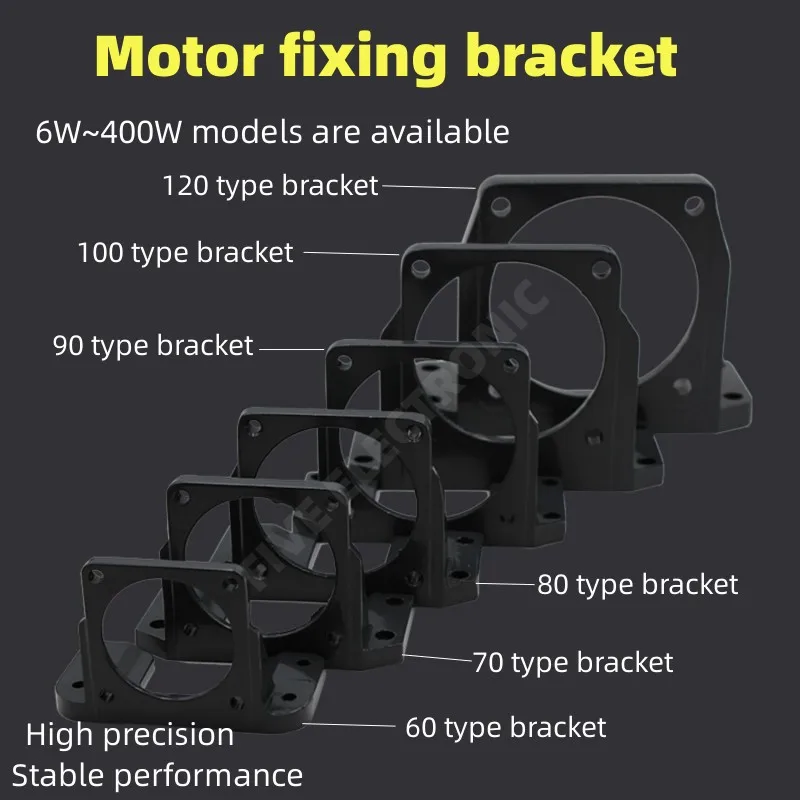 

Aluminum Bracket For Fixing 6W15W25W40W60W90W120W180W250W400W Motor, Installed Horizontally/Vertically (Excluding Motor)