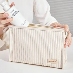 White Collar Cake Makeup Bags Candy Colored Makeup Vessels  Travel Grooming Organizer Storage Clutch Bag Makeup Bag