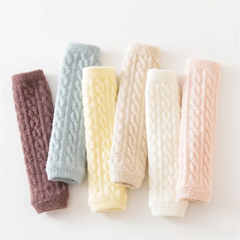 رشاقته الدافئة منصات الركبة للبنين بنات شتاء جديد الطفل تدفئة الساق الرضع موضة محبوك غطاء للقدم الفتيات الاحترار اكسسوارات