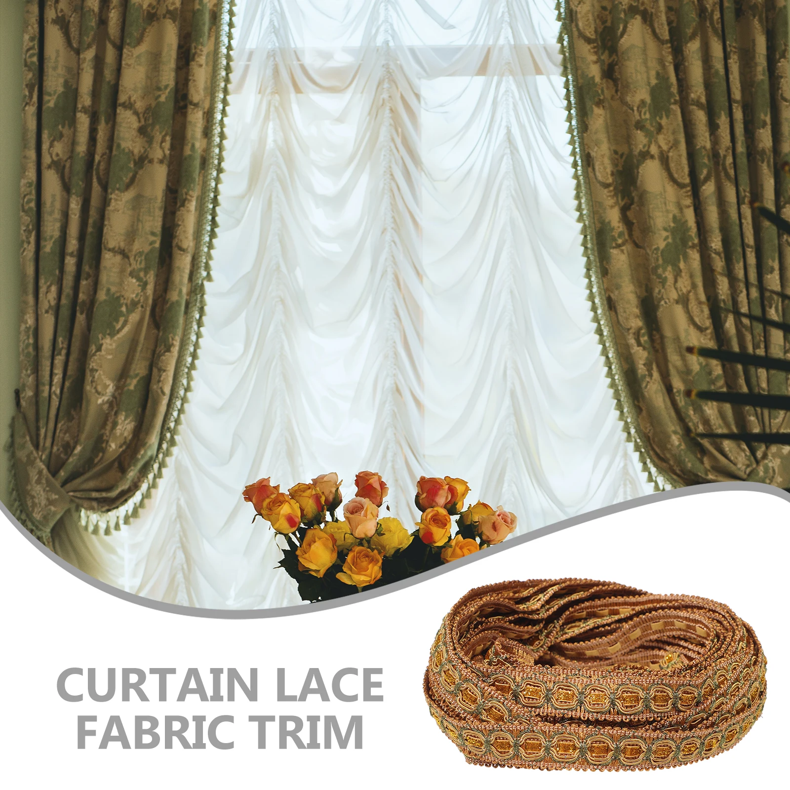 

Vintage Lace Trim Decorative Sewing Ribbon Clothing Fabric Trims Diy Crafts Curtains Skirts Embellishment Stretch Lace