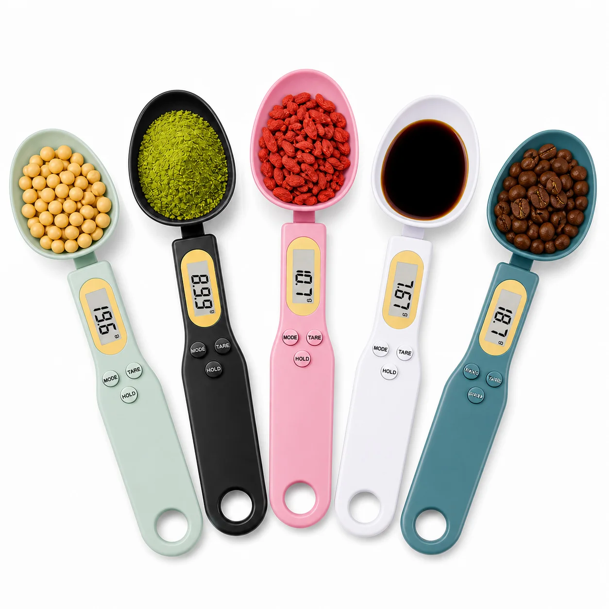 Digital Measuring Spoon Scale 0.1-500g LCD Digital Kitchen Food Scale Coffee Powder Milk Flour Mini Weight Tool Measure Spoon