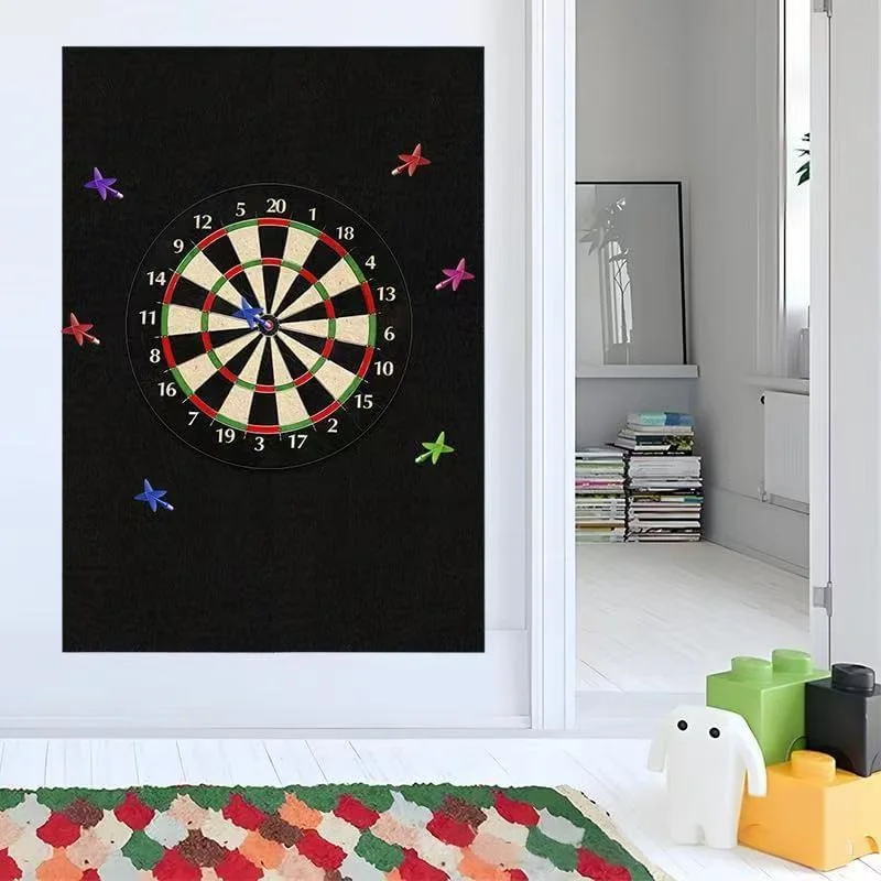 

Защитная пленка для стены для дартс-доски, самоклеящаяся окантовка для дартс-досок стандартного размера, предотвращает повреждение стен