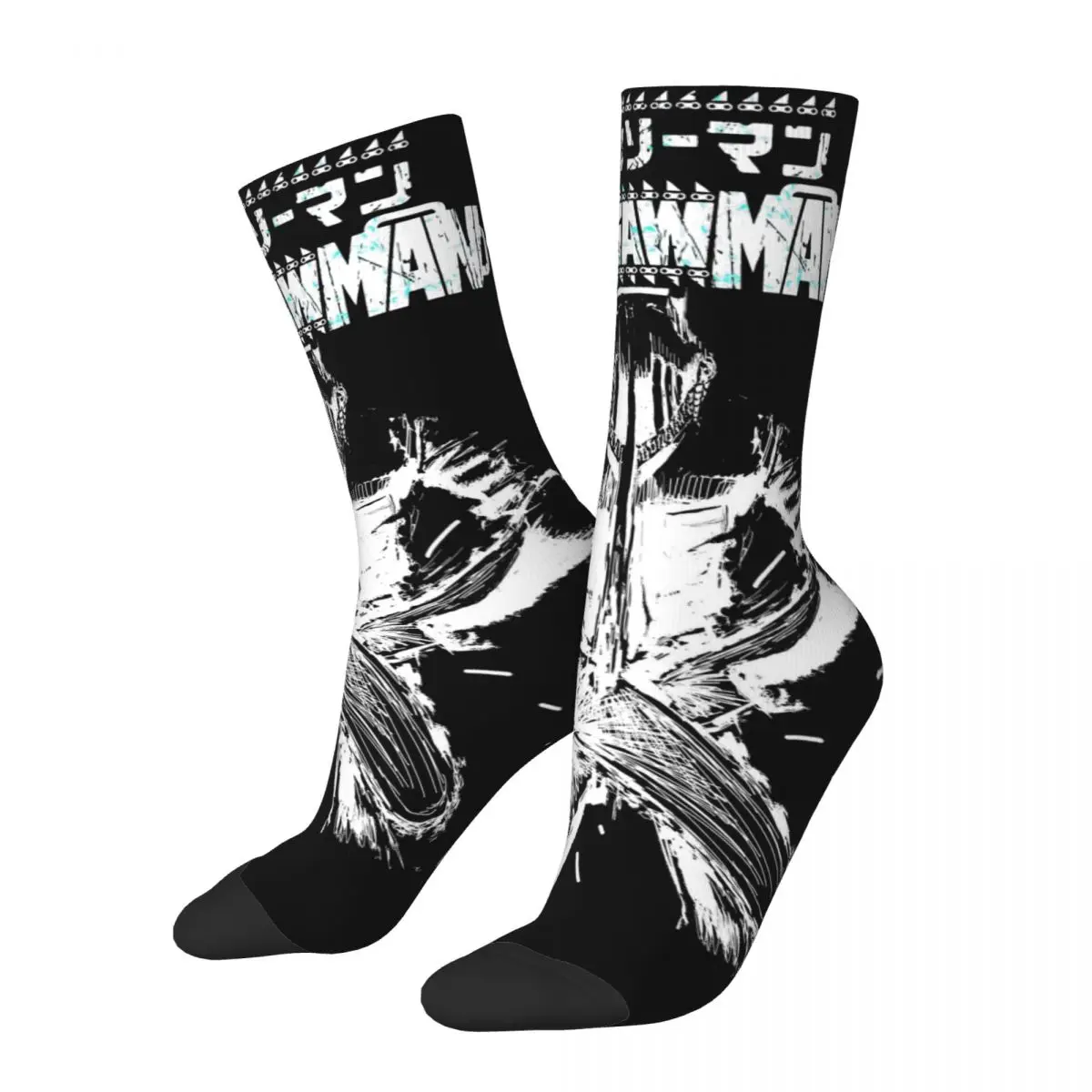 Anime Chainsaw Man Acid Unisex Socks,Running 3D Print Happy Socks Street Style Crazy Sock