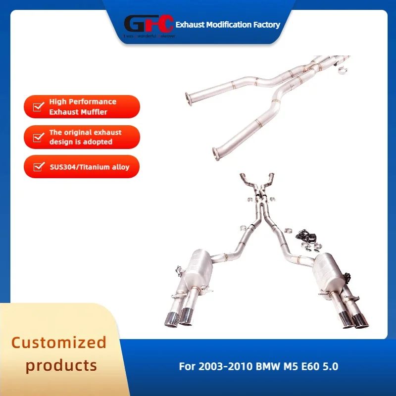 

Высокопроизводительная выхлопная система GFC 304 из нержавеющей стали CatBack с электронным клапаном для BMW M5 E60 5.0 2003-2010 годов выпуска