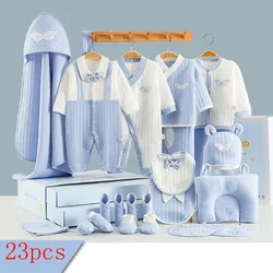 Winter Autumn Baby Boys Rompers Set Cotton Kids Clothes Suits for Girls Print 0-6 Months No Box  CBX032