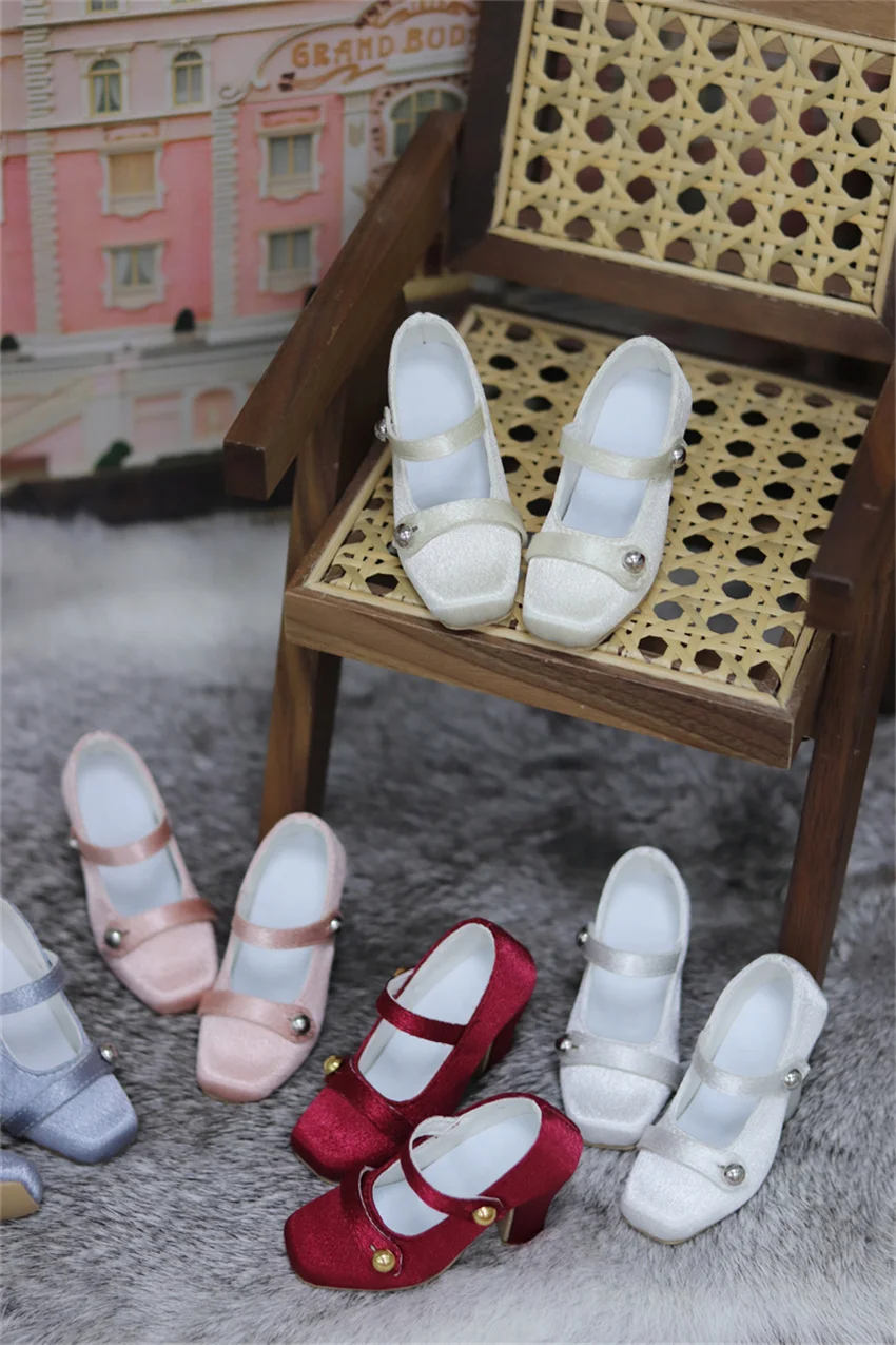 BJD doll shoes 1/3,SD16/GR/ DD square toe high heels multi-color shoes