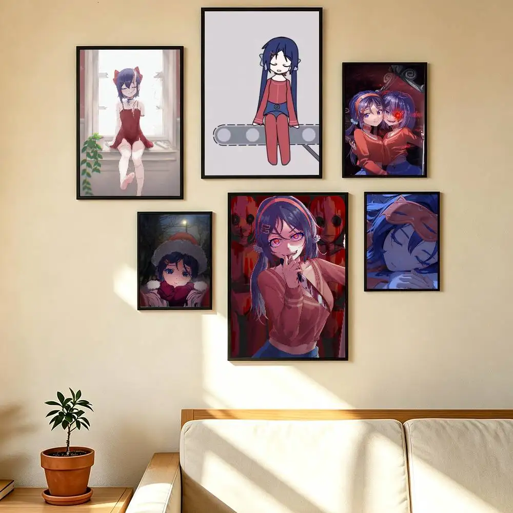 Game M-MiSide Mita Cute Poster High Quality Dorm Living Room Aesthetic Wall Decoration Painting Stickers Gift