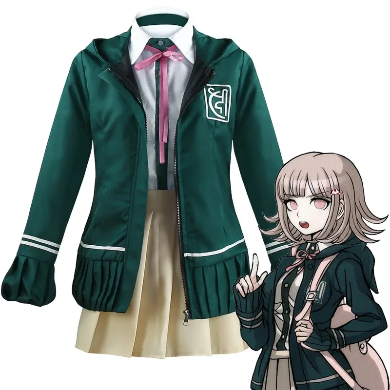 Nanami ChiaKi-Disfraz de Cosplay de Anime Danganronpa, uniforme de juego de rol, vestido de fiesta de Carnaval y Halloween para mujer yj4k