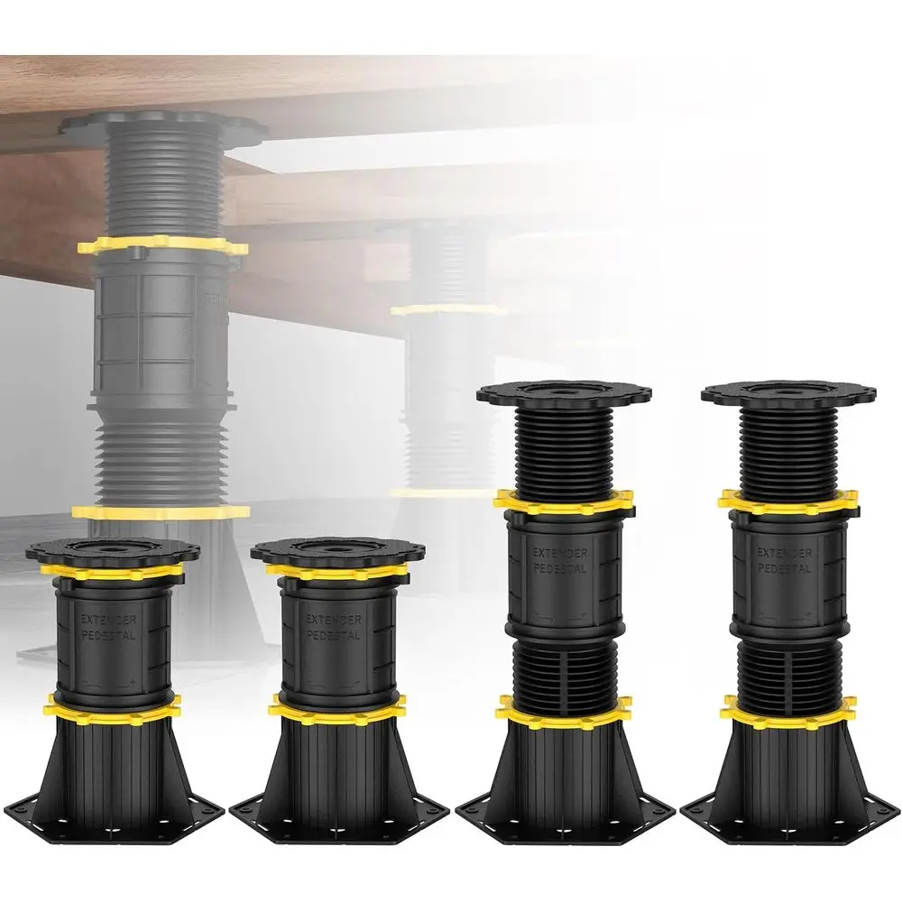 

Adjustable Height Bed Support Legs, 4-Pack, 8.5-13 inch Range, Center Support for Beds and Slats