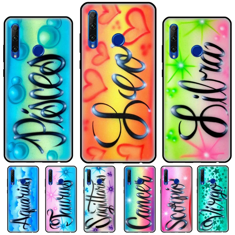 Aries Leo Libra Pisces Virgo Capricorn Aquarius Case For Honor Magic 5 4 Lite 50 70 90 8X 9X 10 Lite X6 X7 X8 X9 X8a X9a Cover