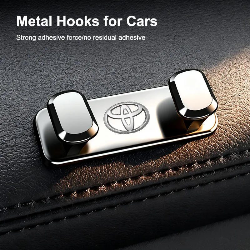 خطافات تخزين من سبائك الزنك ملحقات أدوات تنظيم السيارة الداخلية لسيارة Toyota 86 Mirai Supra Prado Alphard Crown Vellfire Sequoia