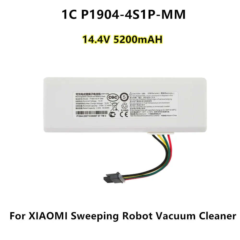 

For Original Xiaomi MiJia Sweeping Mopping Robot Battery Vacuum Cleaner 14.4V 5200mAH