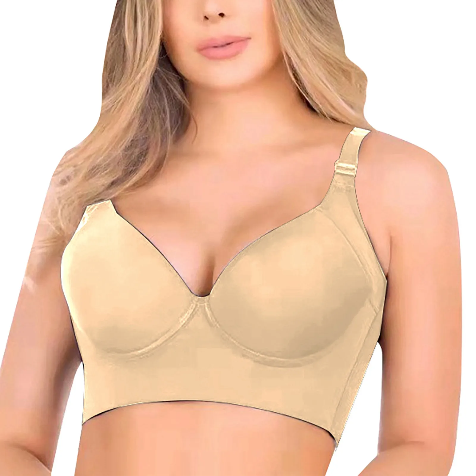 

Back Smooth Out Shaper Bra Plus Size Wide Band Bras Shapewear Back Fat Smooth Underwear Top Breast Shapers F Cup