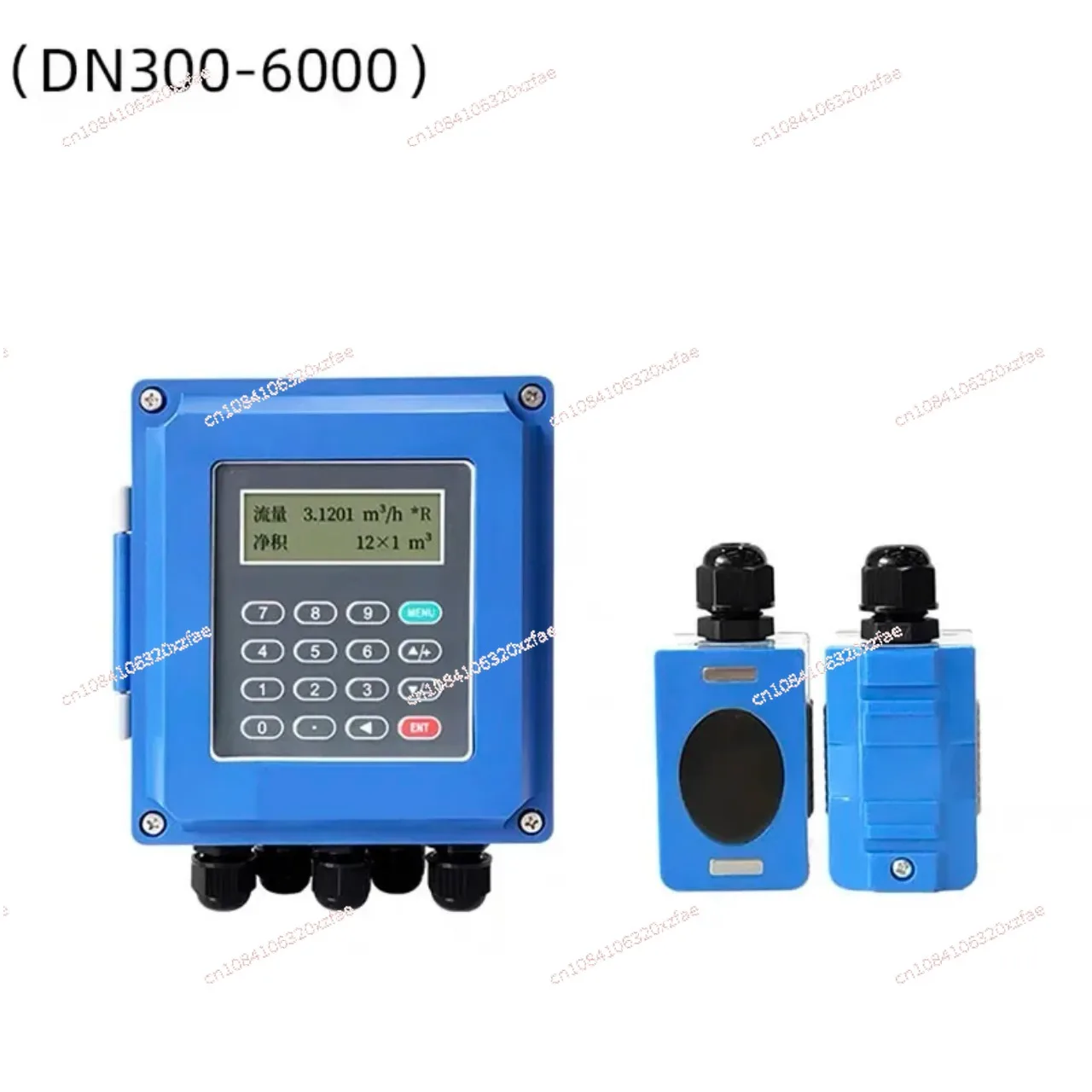 Clamp Sensor Digital Liquid Ultrasonic Flow Meter DN32-6000 Wall Mounted Water Flow Meter Sensor Optional Storage