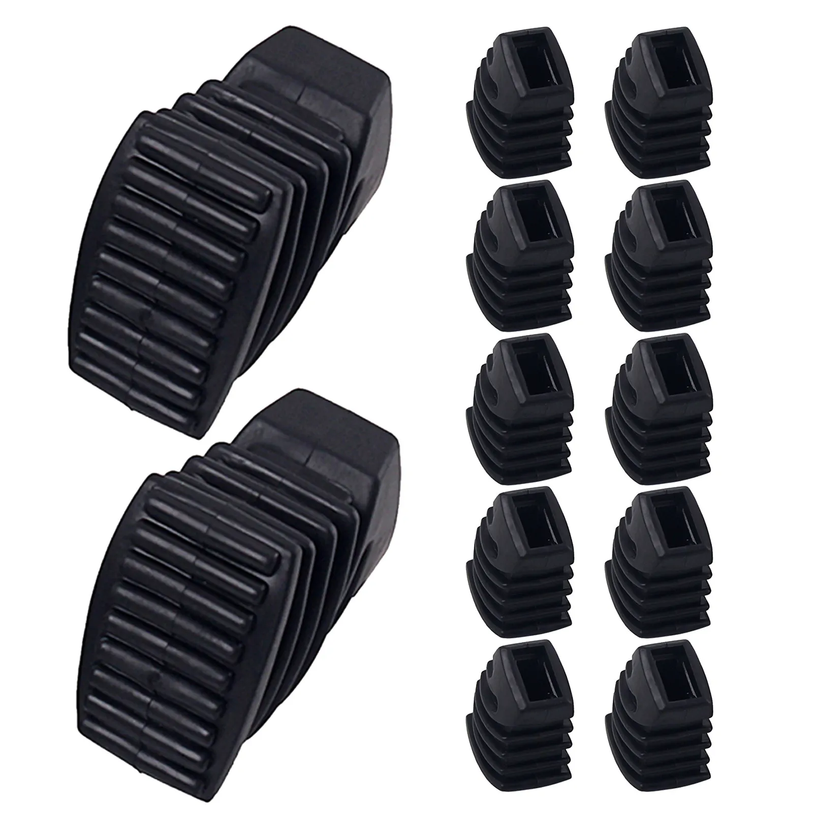 12Pcs Drum Rack Rubber Feet Non-Slip Drum Stand Foot Pads Floor Protectors Impact Buffering Cymbal Stand Hardware Accessories