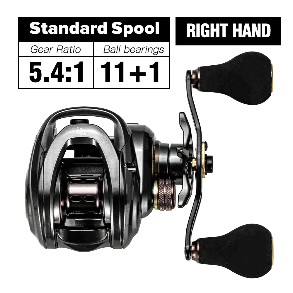 Hiaw200 Bait casting Rolle 9,5 kg maximaler Widerstand 11 1 bb 5.4/7,2 Übersetzungs verhältnis Hochgeschwindigkeits-Angel rolle Bait caster Rollen