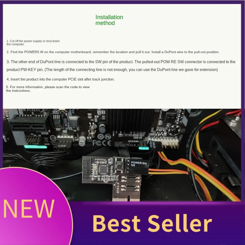 HFES APP 제어 컴퓨터 전원 재설정 스위치 PCIE 카드 2.4G Wifi 스마트 APP 원격 제어 안드로이드 아이폰의 새로운 기능