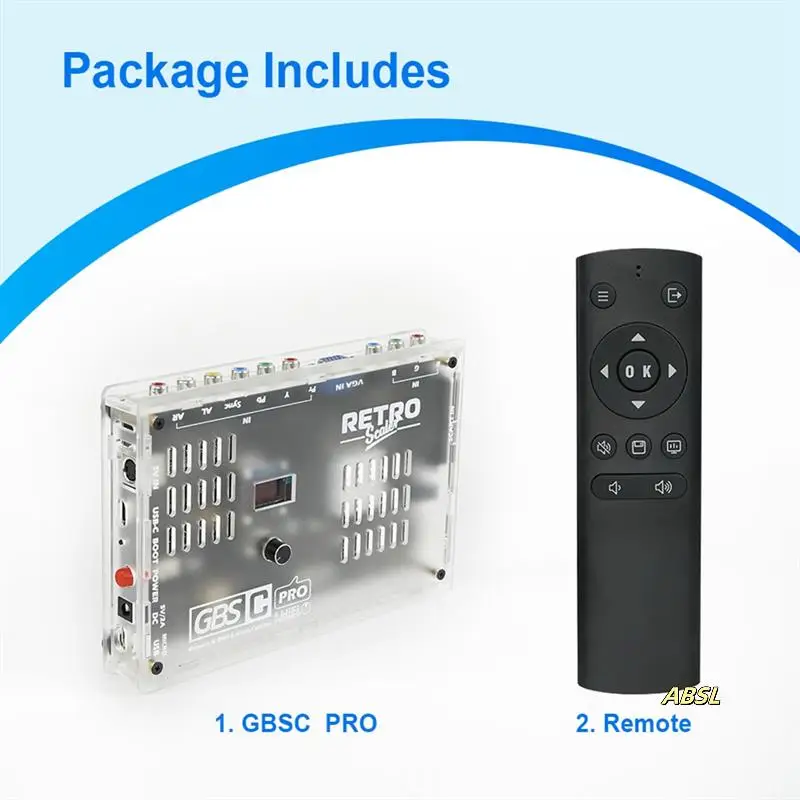 

-Compatible Converter GBSC PRO For Retro Game Consoles Scart RGBS Ypbpr VGA AV SV To Video Auido Audio Converter