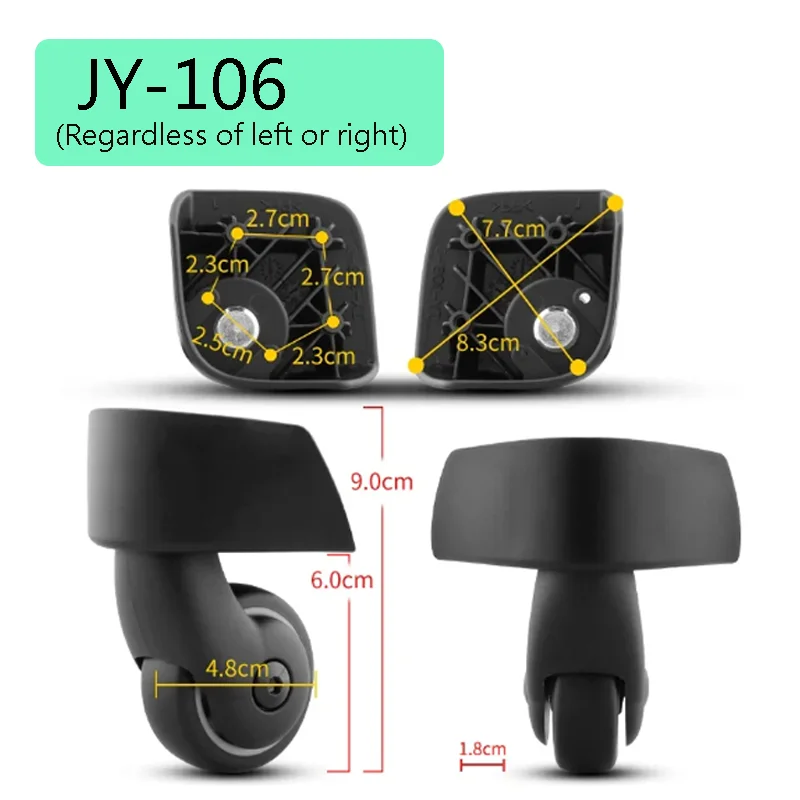 Suitable For Samsonite U72 Trolley Case Luggage Accessories Universal Wheels Jy-105 Jy-106 Jy-109 Jy-110 Replacement And Repair