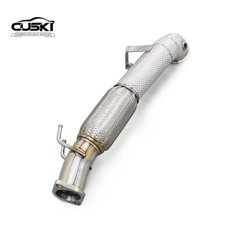 High Flow exhaust downpipe Applicable to Ford Focus MK4 ST 2.3 Stainless Steel Car Accessories exhaust system，Increased power