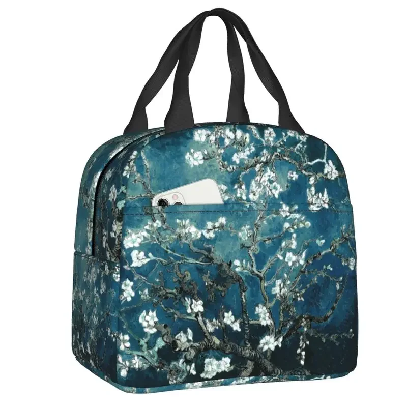 Vincent Van Gogh Paintings Art Collage Insulated Lunch Bag for Women Resuable Cooler Thermal Lunch Tote Kids School Children