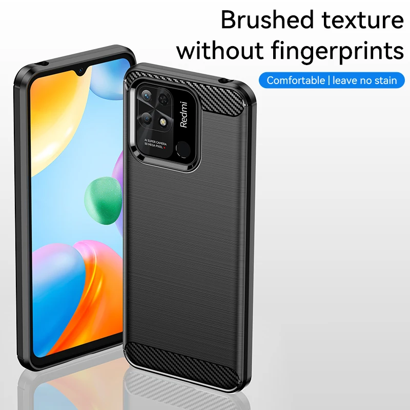 For Xiaomi Redmi 10C Case Cover for Redmi 10C 10 10A 9A 9C 9 9T Case Bumper Soft Silicone Armor Rubber Cover For Redmi 10C Cover
