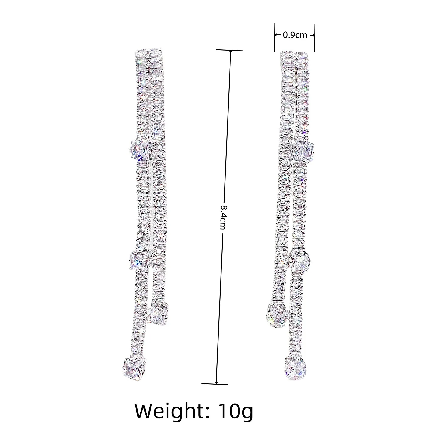 بسيطة الأقراط الطويلة الساحرة شخصية شرابة مجموعة مجوهرات للاستخدام اليومي يؤرخ مأدبة حفل زفاف النساء هدية E239 #5