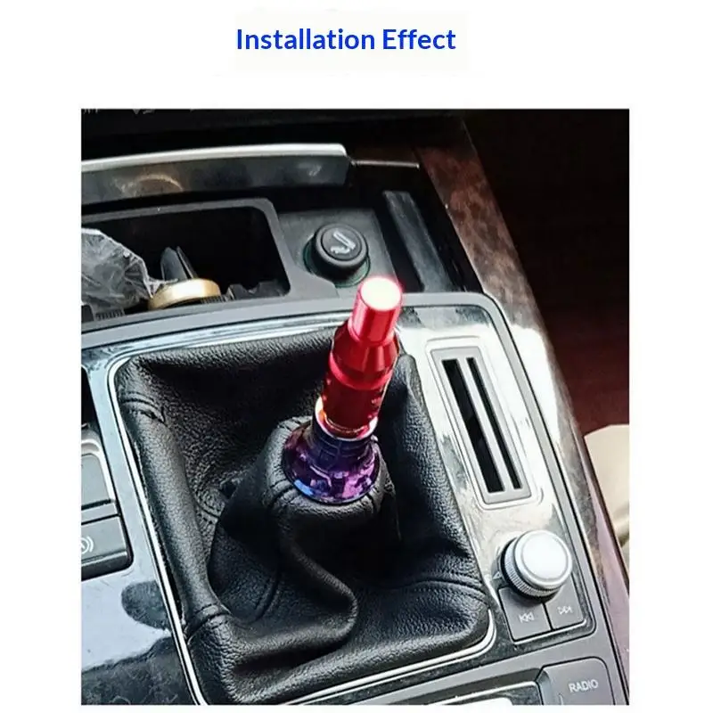 Versatile Car Auto Gear Shift Knob Adapter in Aluminum Material Fits Non-Threaded Shifters