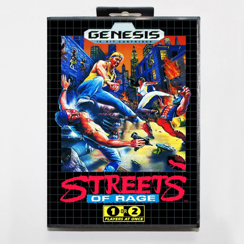 New Streets of Rage 16 Bit Game Cartridge Card EU JAP Shell for GENESIS MegaDrive Console With Retail Box