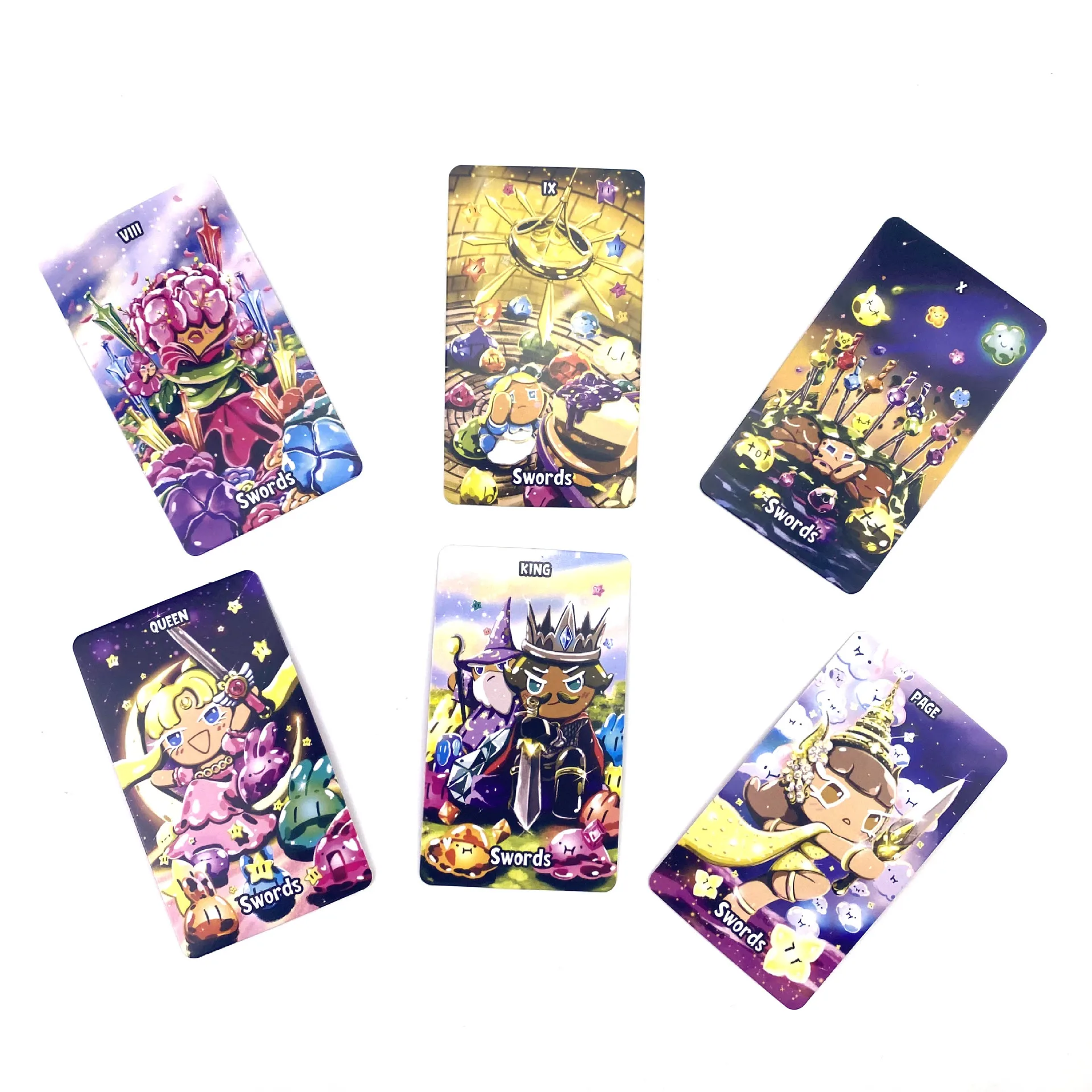 78 قطعة/المجموعة جديد كوكي ستوري بطاقة التارو مقاوم للماء دائم المنزل مجلس لعبة الملحقات