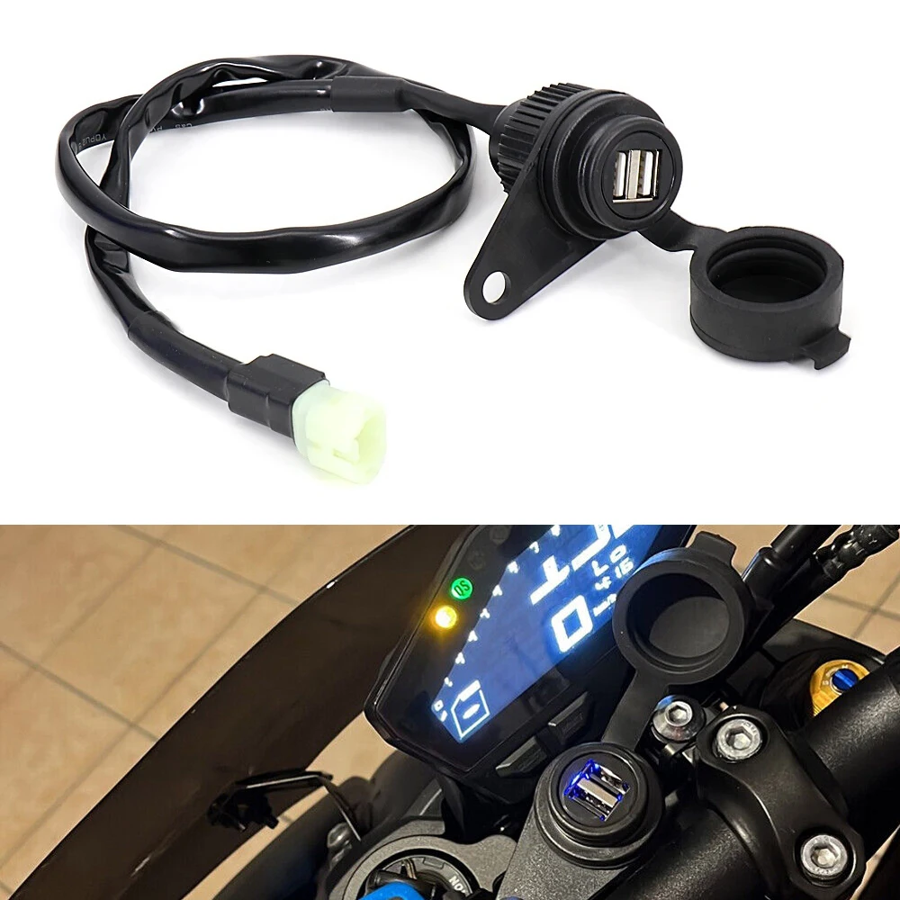 

The New Motorcycle Dual USB Interface Charging Adapter Suitable For Kawasaki VERSYS X300