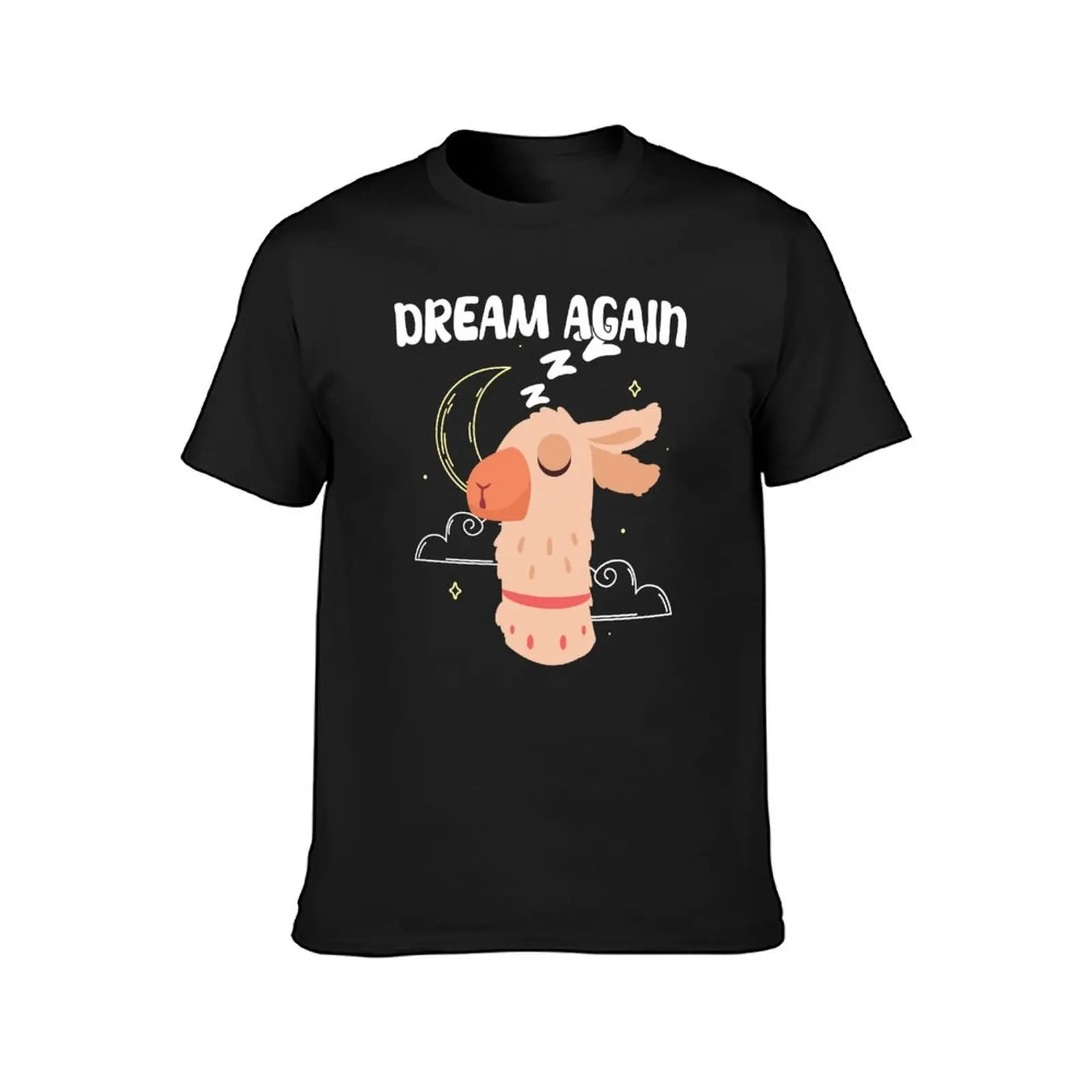 Dream Again Alpaca T-Shirt sweat cute clothes oversized tops plain white t shirts men