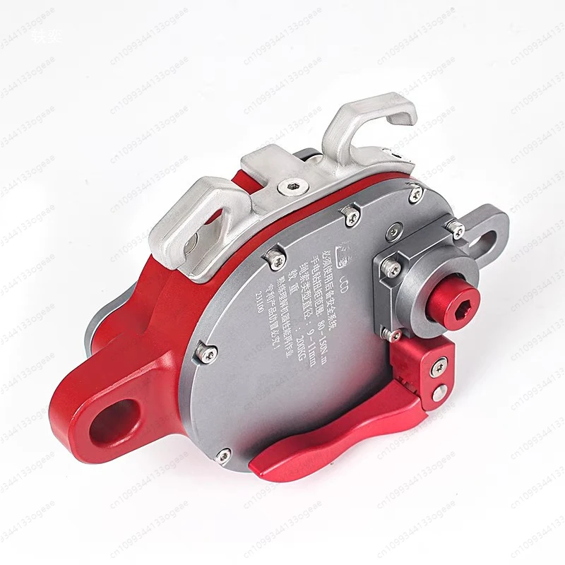 200kg corda crawler motor elétrico talha polia alimentada proteção contra queda alta altitude levantador guincho de aço