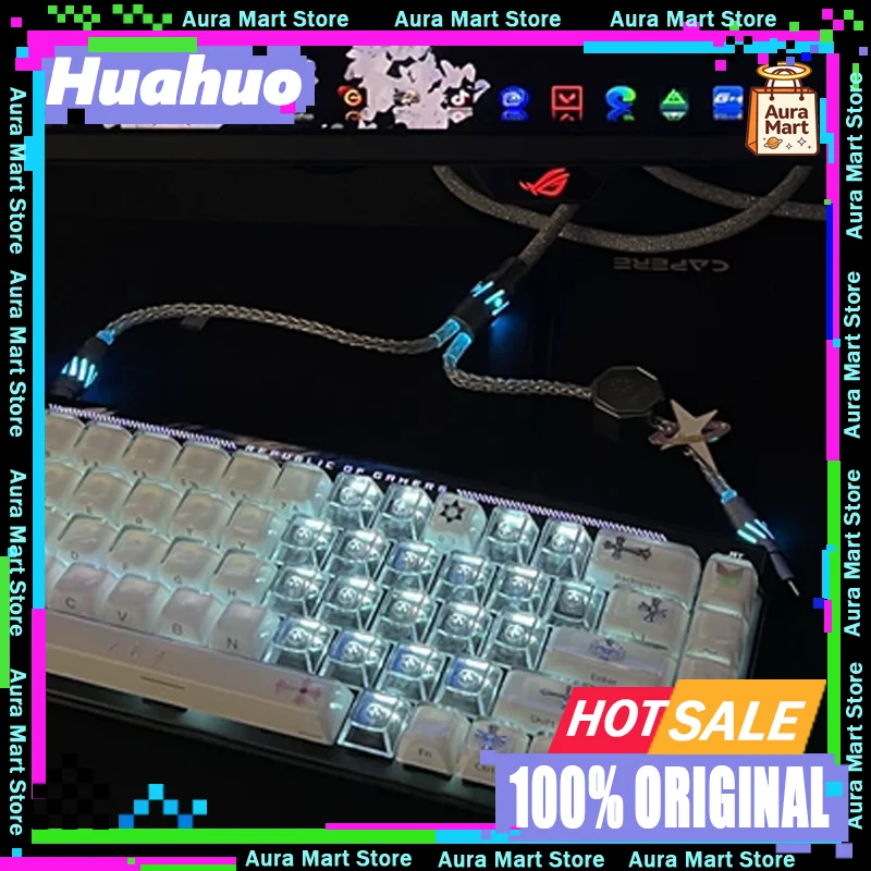 

Huahuo Esprots Pro Y-splitter Aviation Plug Cable 8K Magnetic Axis Mechanical Axis Keyboard Data Cable Game Accessories