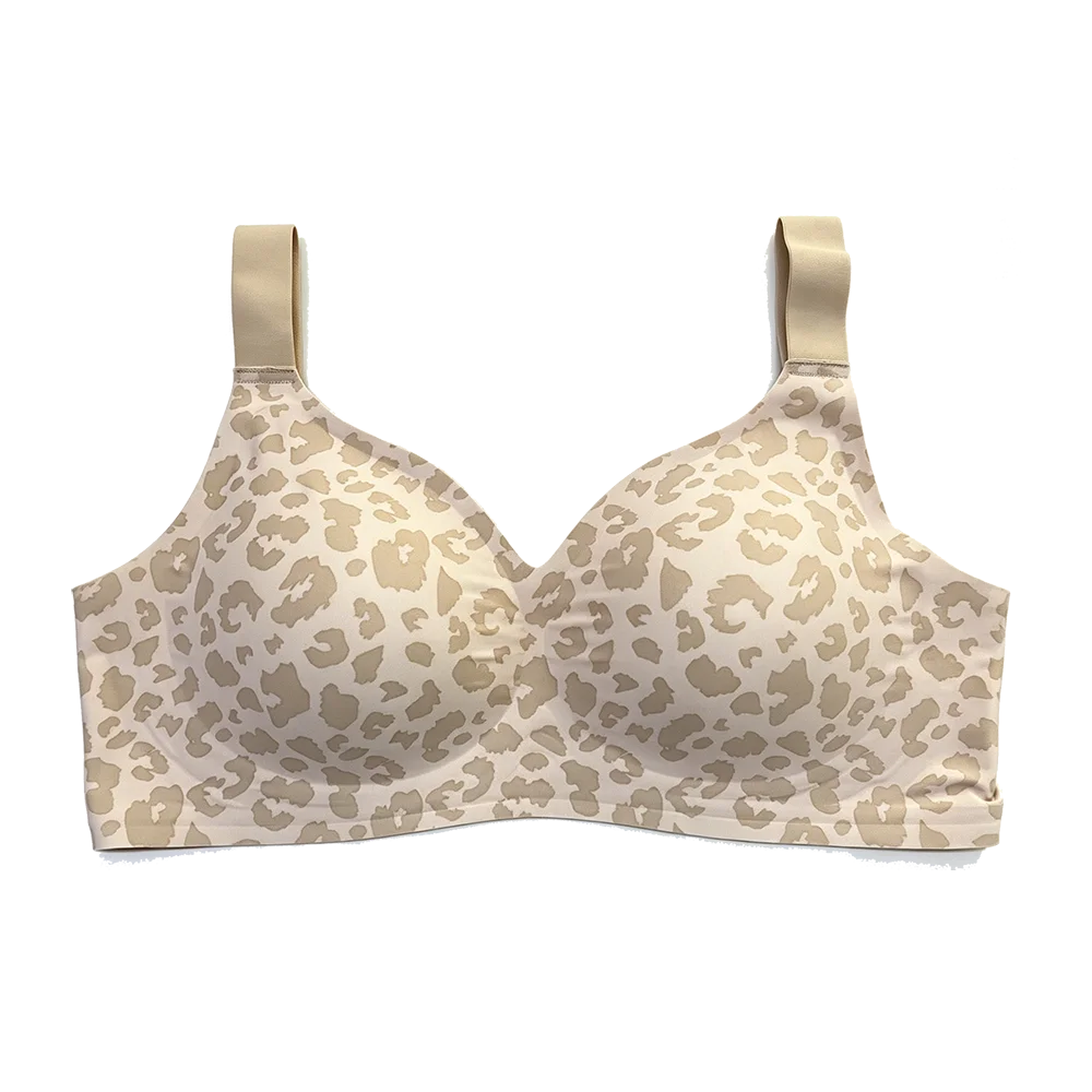 Damen Jelly Plus Size Nahtloser und Bügelloser BH, Stützender Vollschalen-BH, Weich, Bequem und Atmungsaktiv, Drahtloser Push-Up-BH – Detail 6