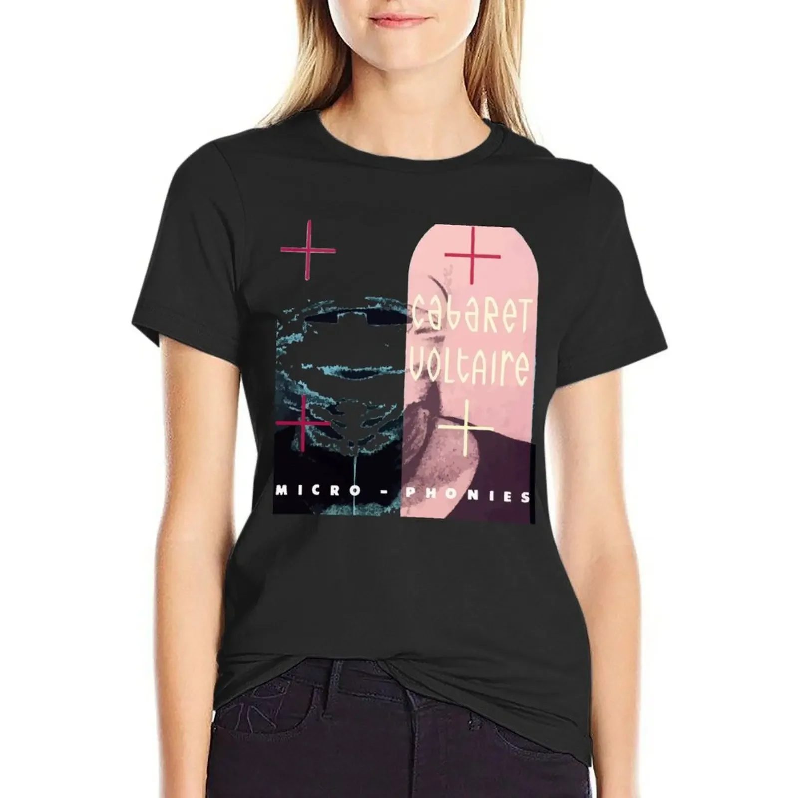

Cabaret Voltaire Micro - Phonies T-Shirt anime clothes vintage Aesthetic clothing summer top t shirts for Women loose fit