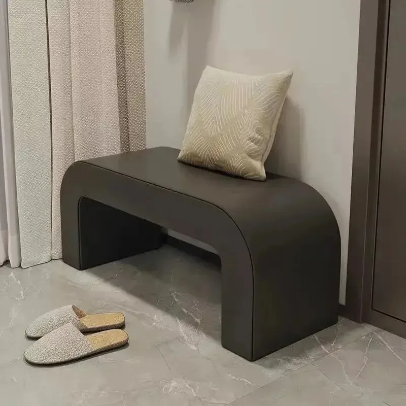 

Nordic Designer Simple Home Shoe Stool Bedroom Rectangular Seated Pedal New Bedside Popular Internet Celebrity Bedside Stool