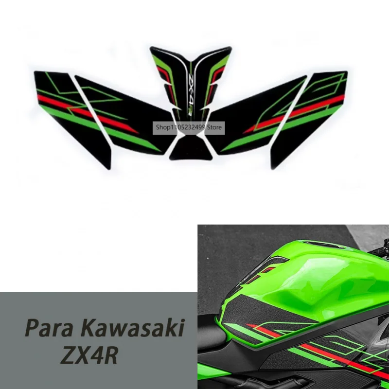 

For ZX 4R 4RR ZX-4R ZX-4RR ZX4RR New Non-Slip Motorcycle Fuel Tank Knee Side Protector Sticker