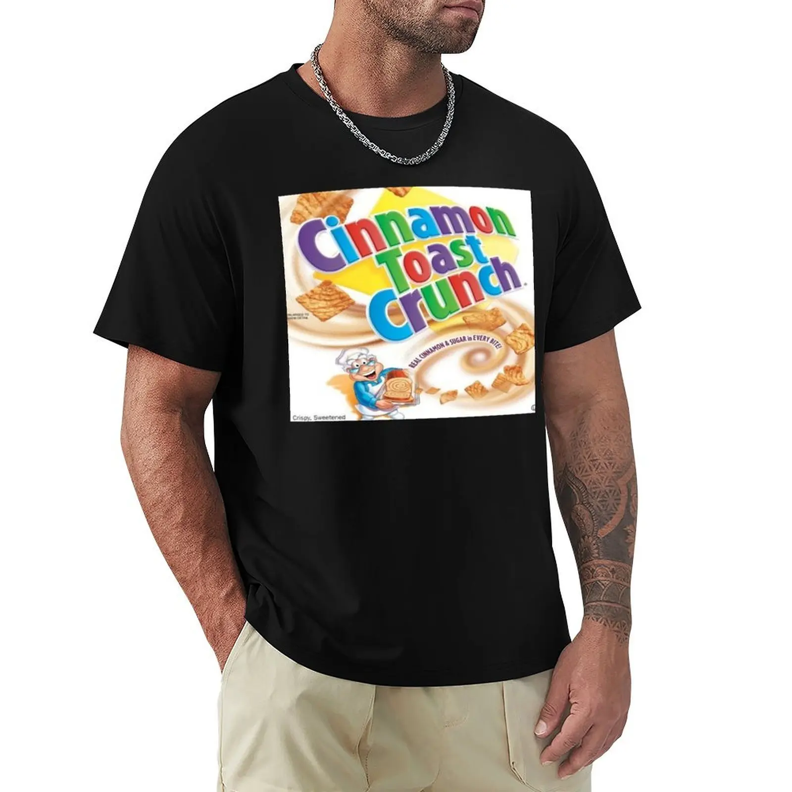 Camiseta clásica Cinnamon Toast Crunch, camiseta deportiva de talla grande para gimnasio
