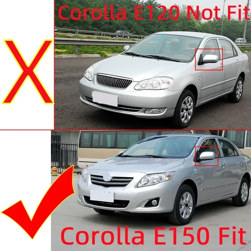 Imagen 2 del producto Para Toyota Corolla ALTIS 2007 2008 2009 2010 2011 2012 2013 cubierta de espejo retrovisor tapa carcasa espejo lateral pintado