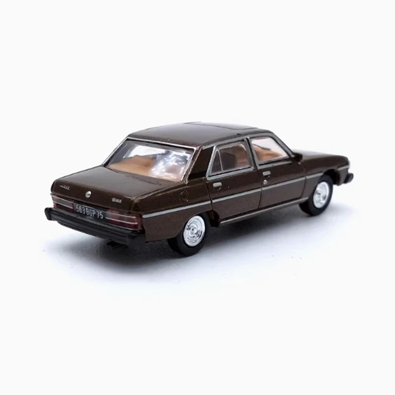Norev Diecast 1/87 Scale Vintage Peugeot's 604 SL (około 5,5 cm długości) Alloy Car Model Collection Display Toy Gift Souvenir