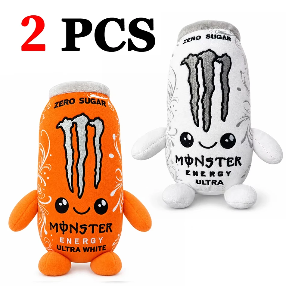 NIEUW – Pluche speelgoed in de vorm van een Monster Energy Drink-blik – schattig, zacht, cartoonachtig knuffeldier, perfect als decoratie voor in huis en als cadeau voor fans en vrienden – nieuw