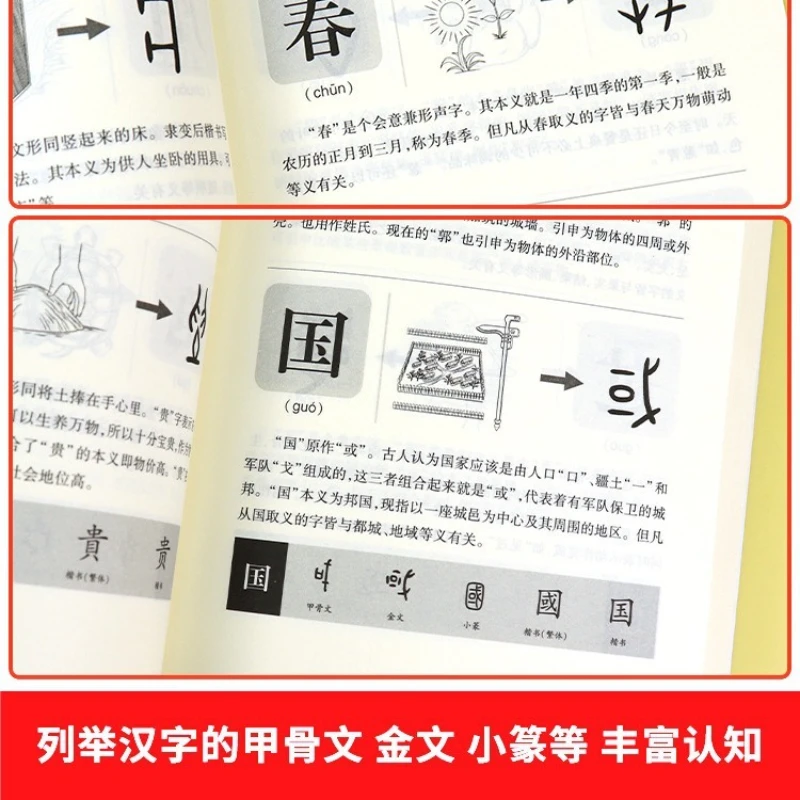 Shuowen Jiezi Explicación detallada, Un Reino de caracteres chinos para niños, Un Libro Evolucional de caracteres pictográficos