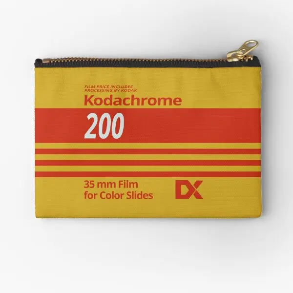 Kodachrome 200 Retro Kodak Film ritsleting tas kantong pakaian dalam kosmetik kecil kunci dompet uang celana dalam penyimpanan Pria